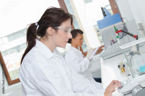 concept of a female laboratory workers