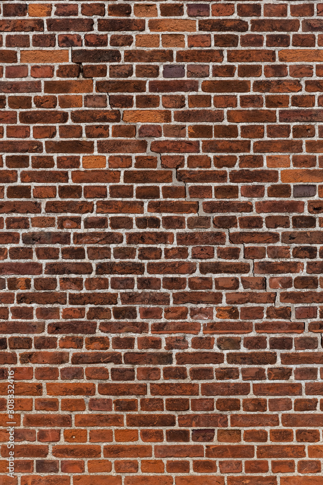 Dekorative alte Backsteinmauer