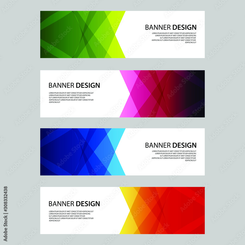 Fototapeta premium Vector Abstract design banner web template