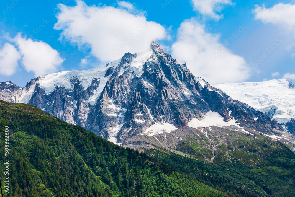 Fototapeta premium Mont Blanc highest mountain, Europe