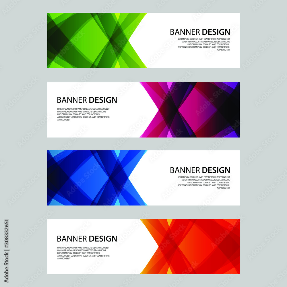 Fototapeta premium Vector Abstract design banner web template