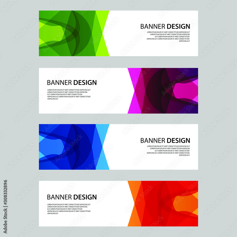 Fototapeta premium Vector Abstract design banner web template