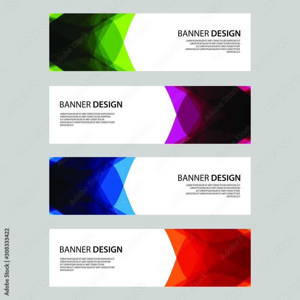 Fototapeta premium Vector Abstract design banner web template