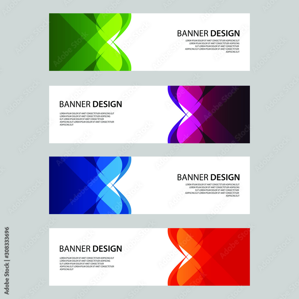 Fototapeta premium Vector Abstract design banner web template