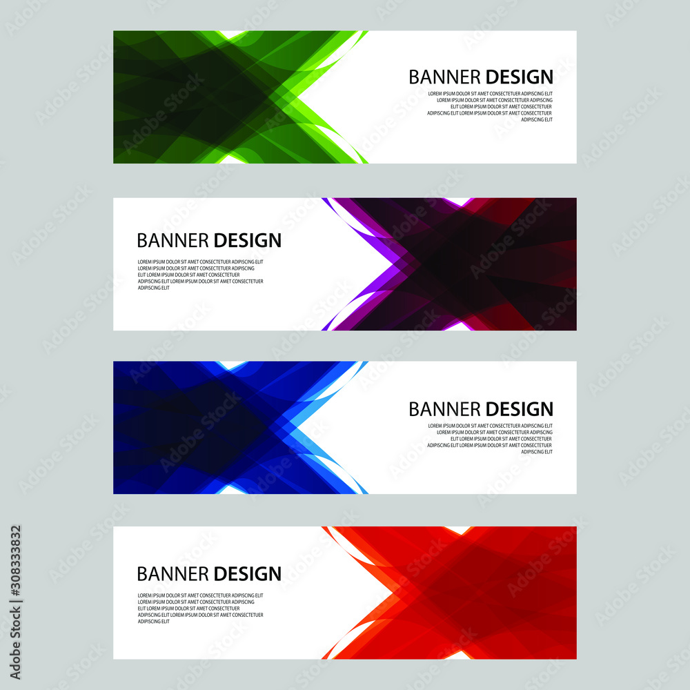 Vector Abstract design banner web template