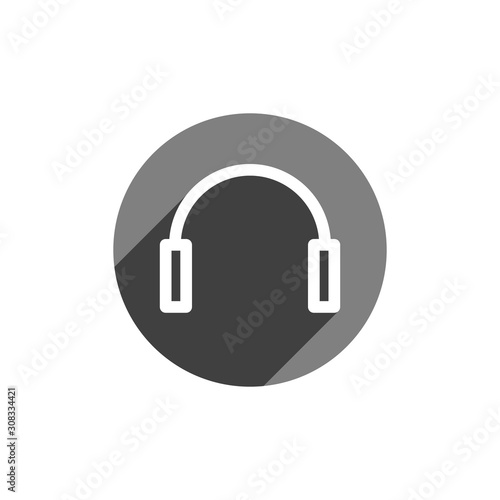 Headphones icon. Wireless headphones icon for perfect mobile and web UI designs.