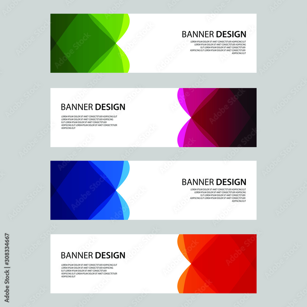 Fototapeta premium Vector Abstract design banner web template