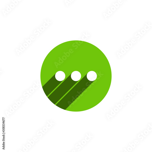 Ellipsis sign icon in trendy style. Three dots icon. Options, Preferences, Menu, More signs for modern mobile and web UI/UX design.