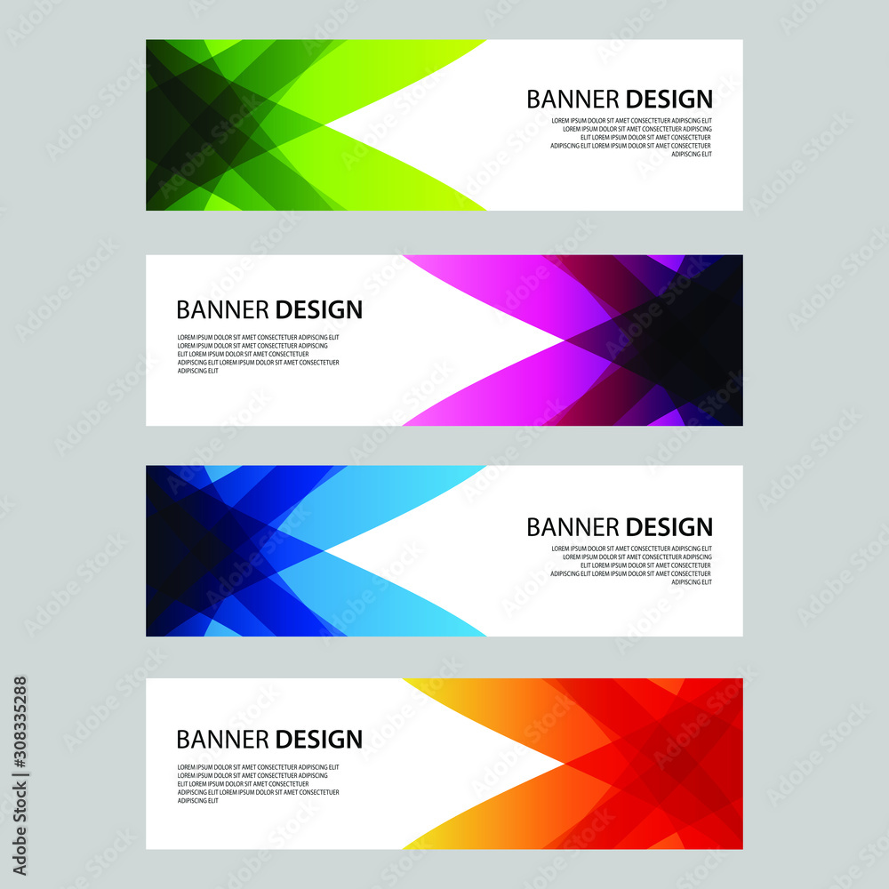 Vector Abstract design banner web template Vector Abstract design banner web template