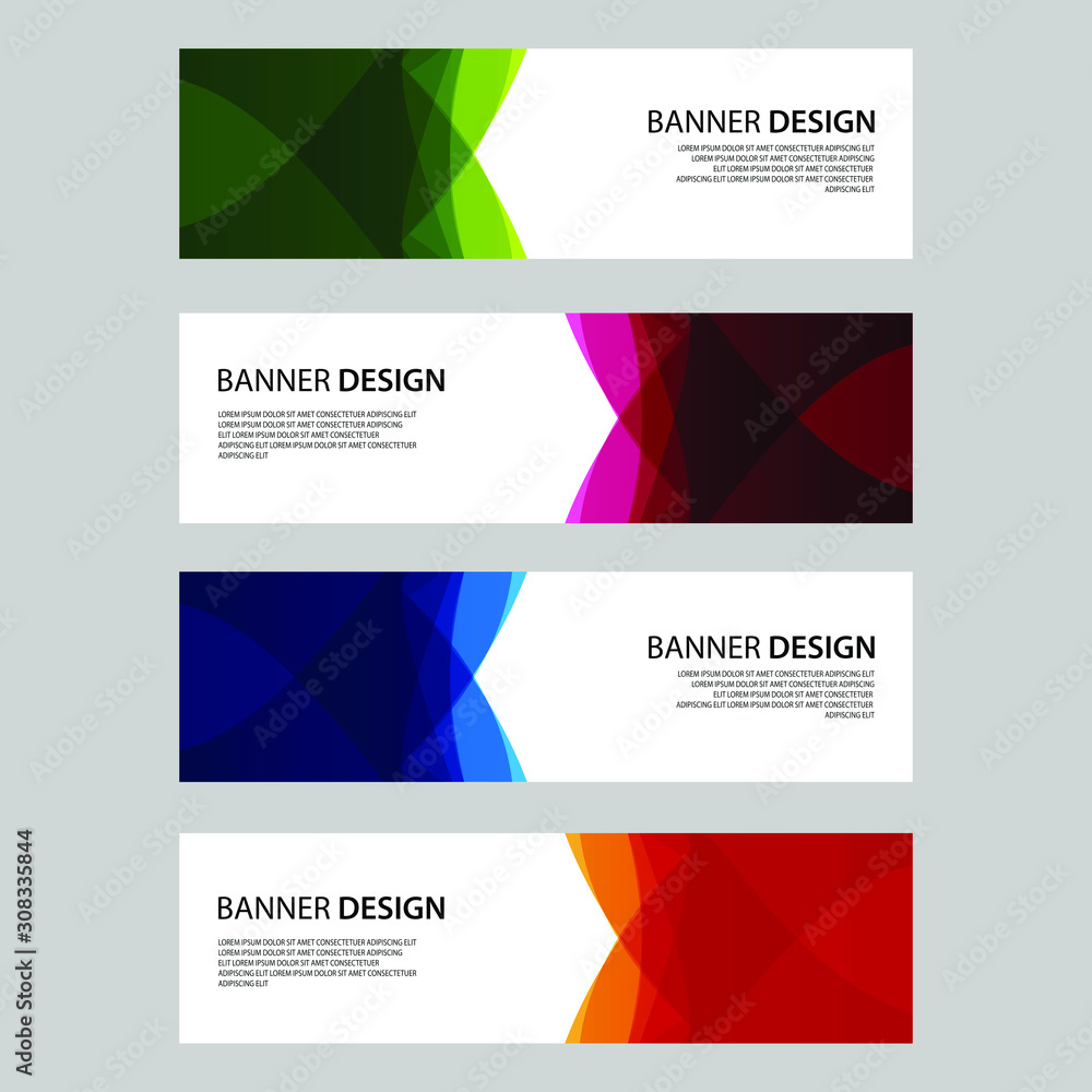 Fototapeta premium Vector Abstract design banner web template