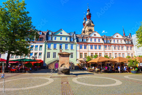 Fountain at market square, Koblenz photo