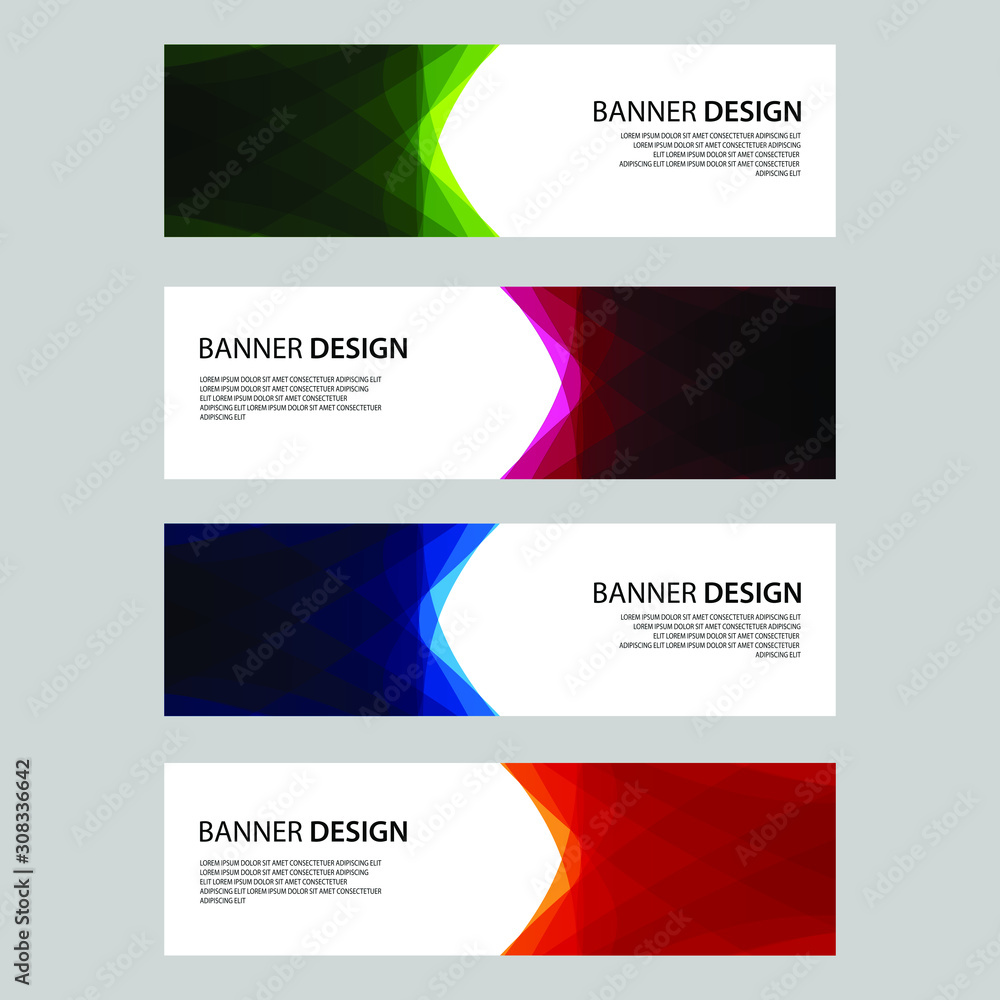 Fototapeta premium Vector Abstract design banner web template