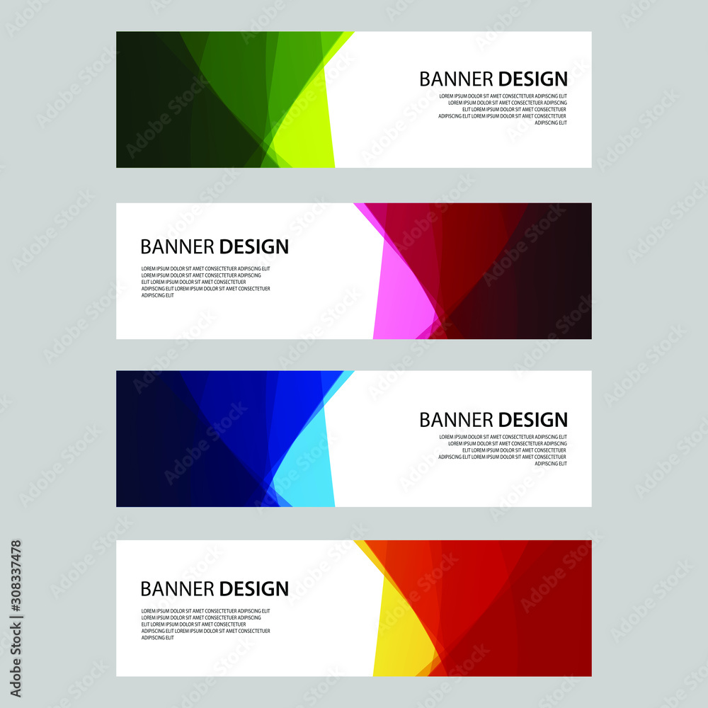 Fototapeta premium Vector Abstract design banner web template