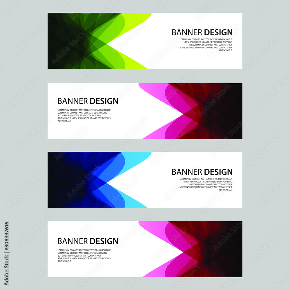 Vector Abstract design banner web template Vector Abstract design banner web template