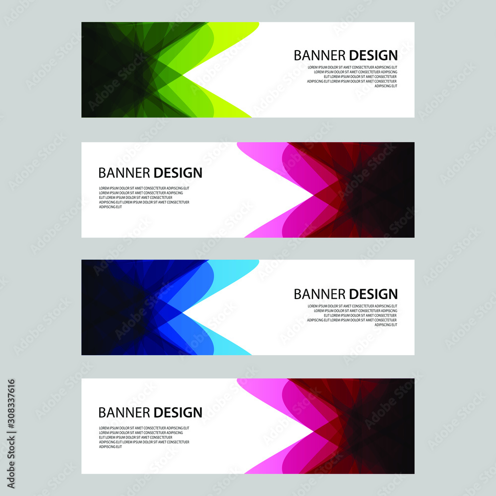 Vector Abstract design banner web template