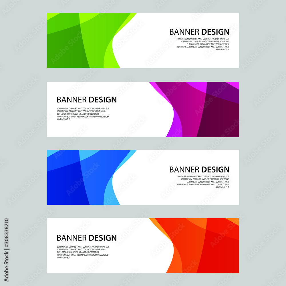 Naklejka premium Vector Abstract design banner web template
