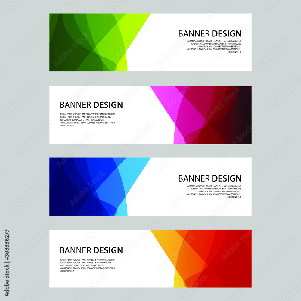 Fototapeta premium Vector Abstract design banner web template