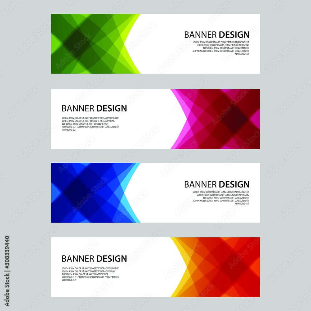 Fototapeta premium Vector Abstract design banner web template