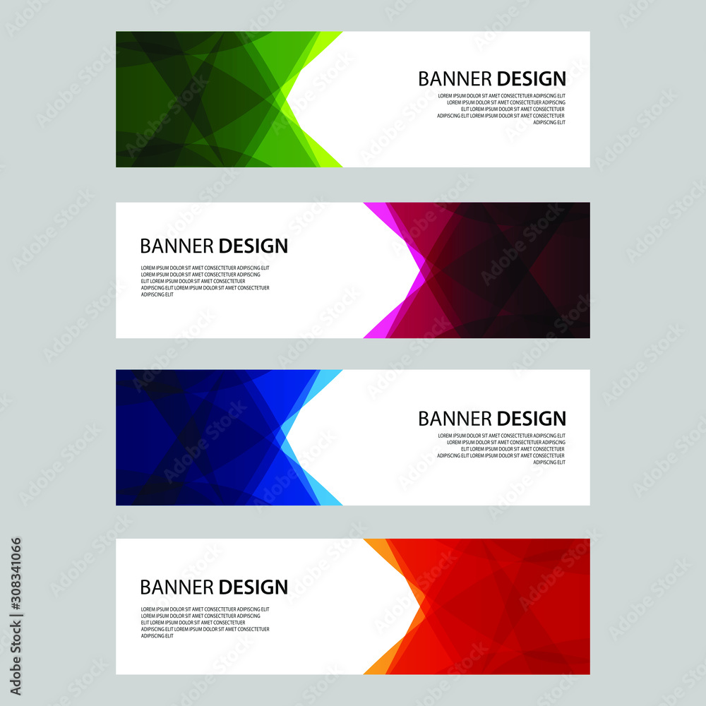 Fototapeta premium Vector Abstract design banner web template