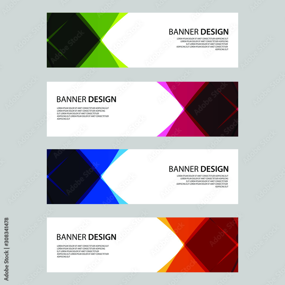 Fototapeta premium Vector Abstract design banner web template