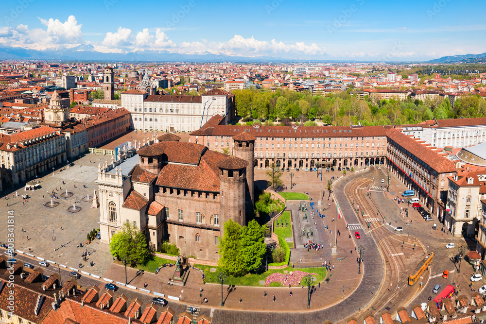 Castle Square aerial view, Turin