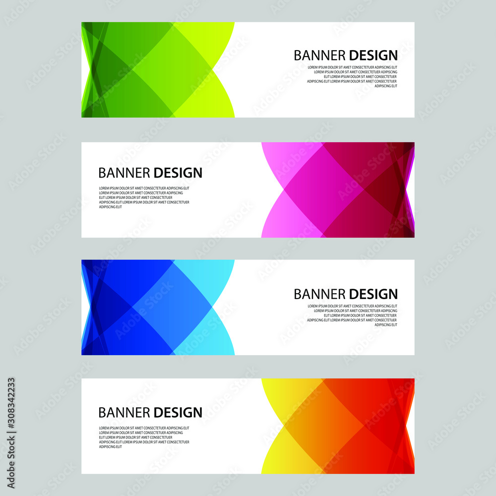 Fototapeta premium Vector Abstract design banner web template