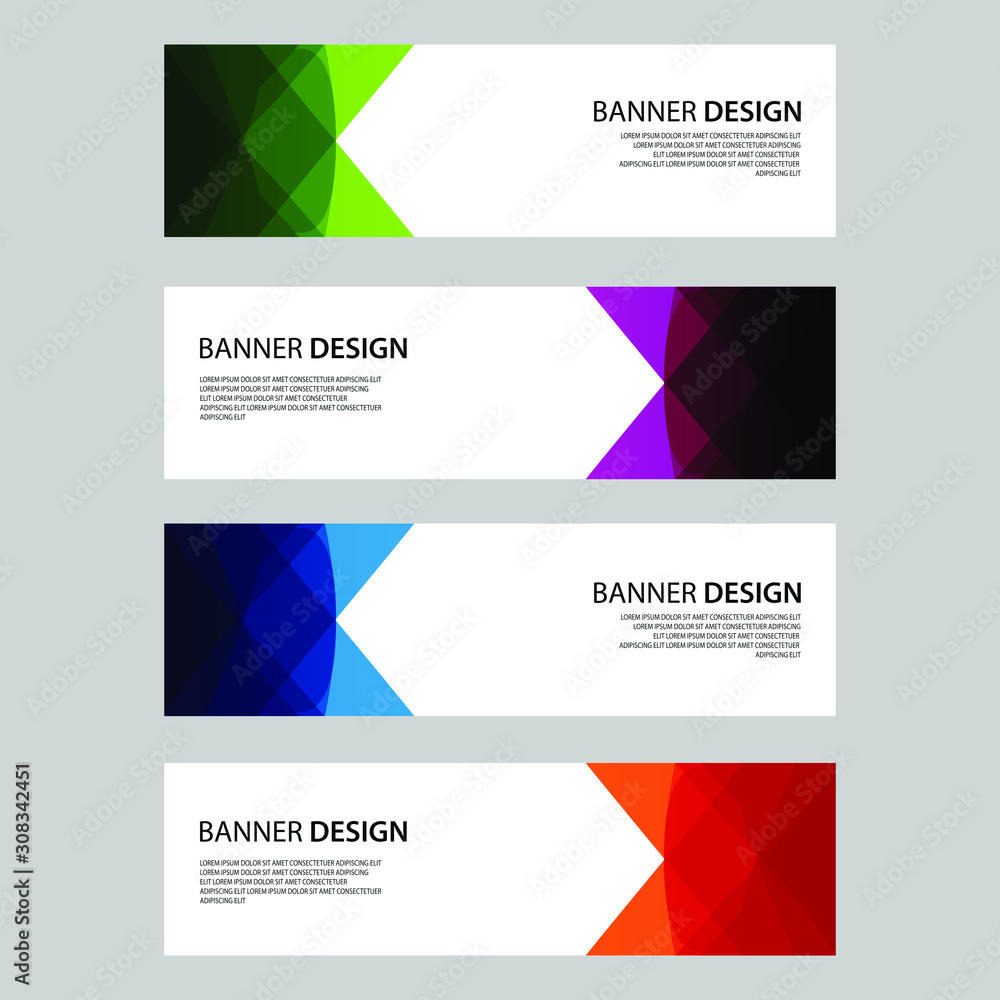 Fototapeta premium Vector Abstract design banner web template
