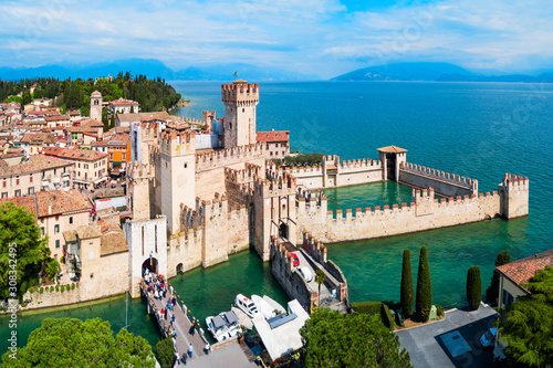 Scaligero Castle aerial view, Sirmione