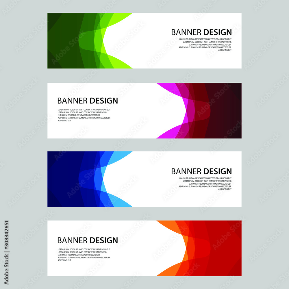 Fototapeta premium Vector Abstract design banner web template