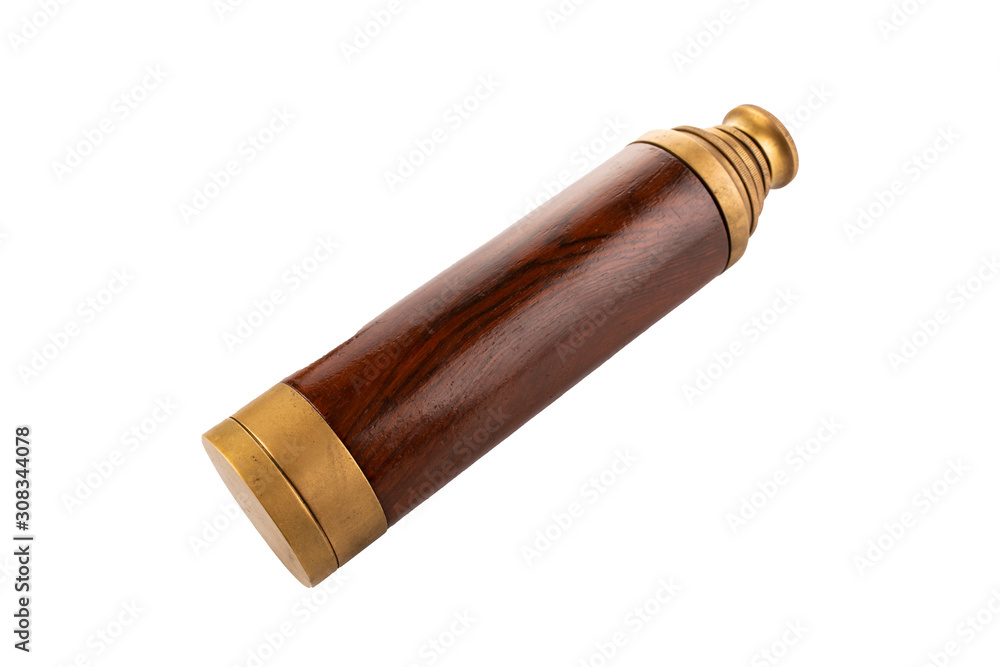 brass and wood binocularis brass and wood binocularis