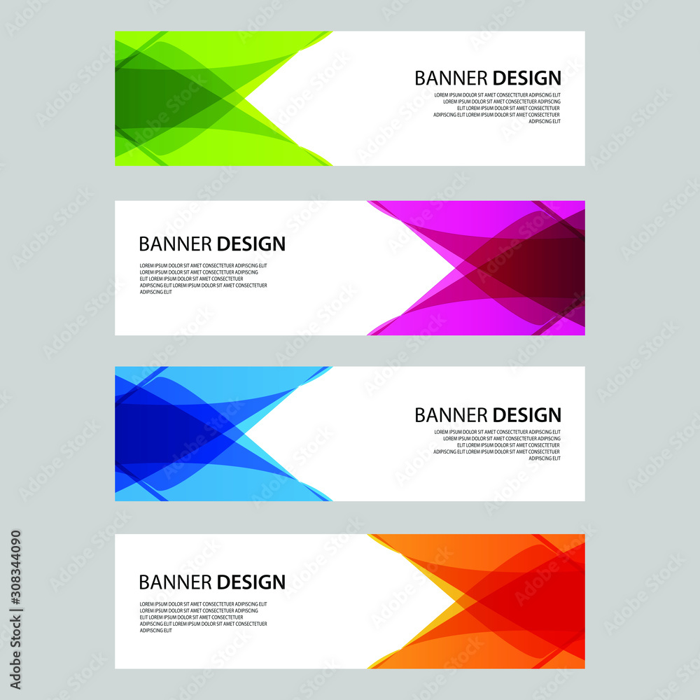 Fototapeta premium Vector Abstract design banner web template