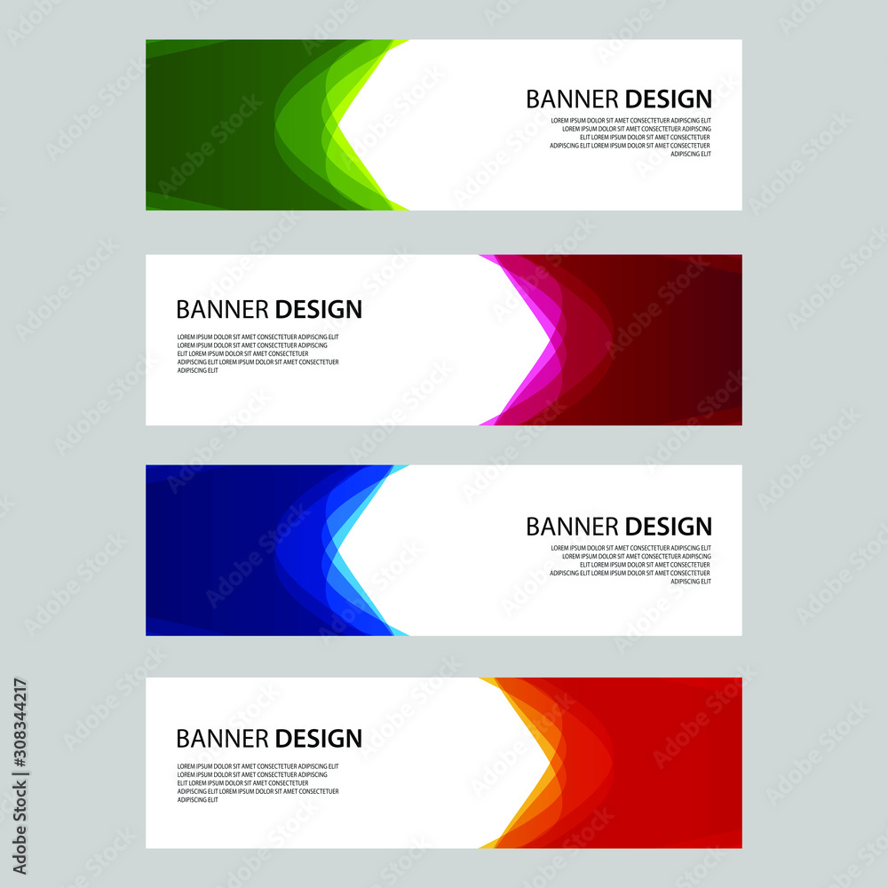 Naklejka premium Vector Abstract design banner web template
