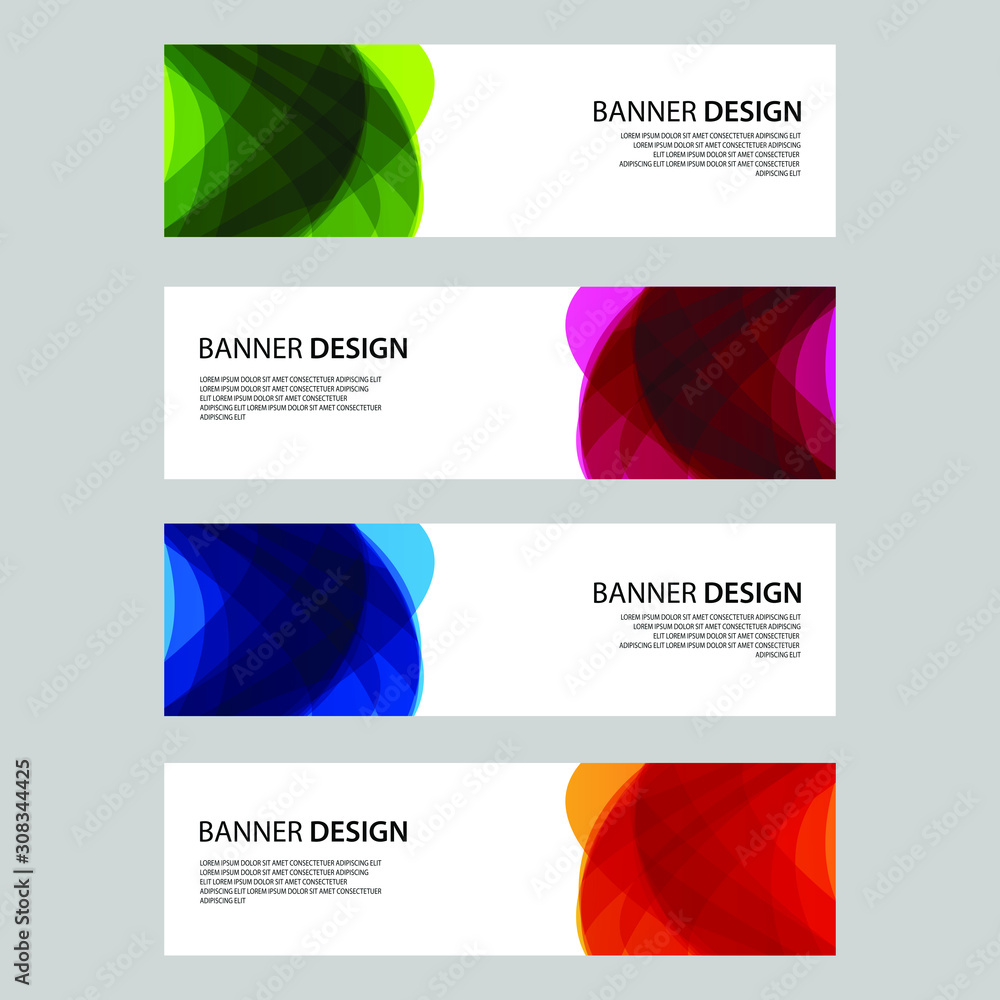 Fototapeta premium Vector Abstract design banner web template