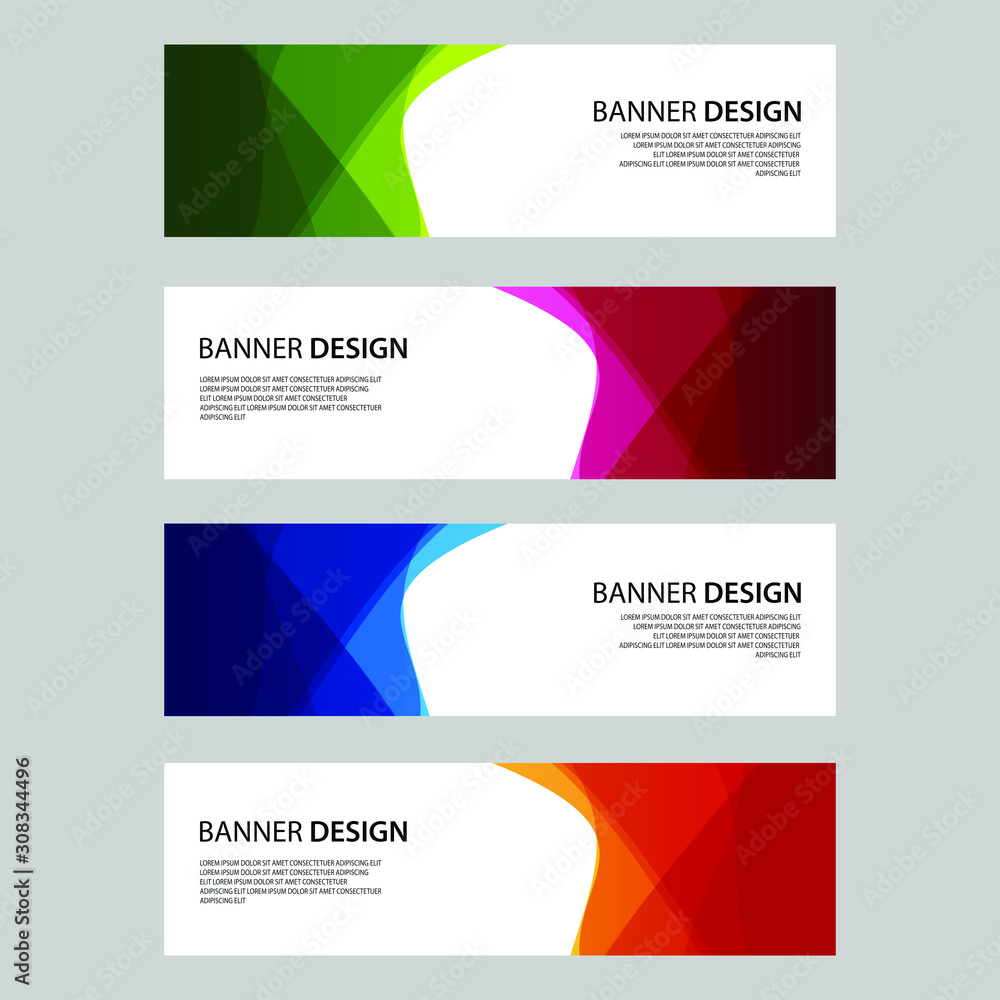 Fototapeta premium Vector Abstract design banner web template