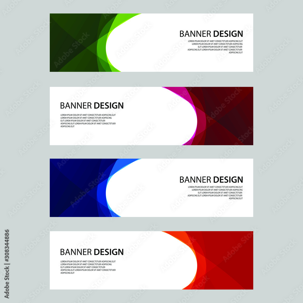 Vector Abstract design banner web template Vector Abstract design banner web template
