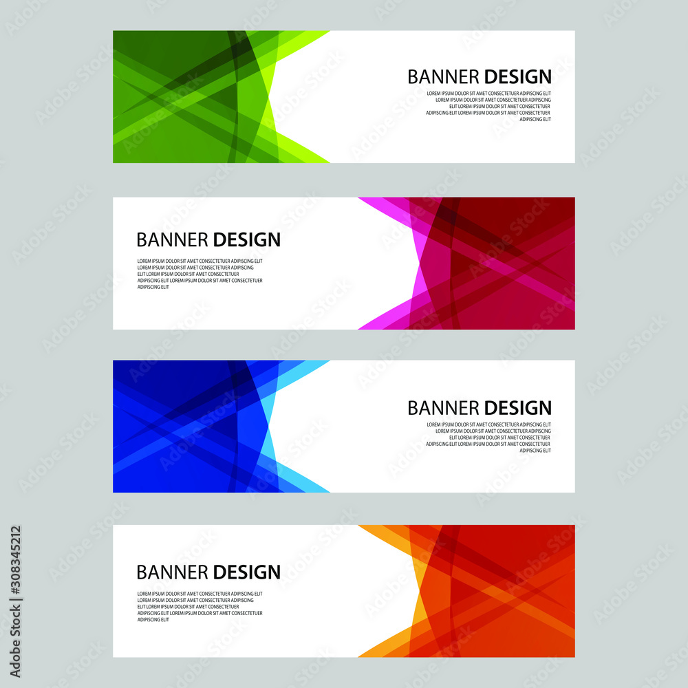 Fototapeta premium Vector Abstract design banner web template
