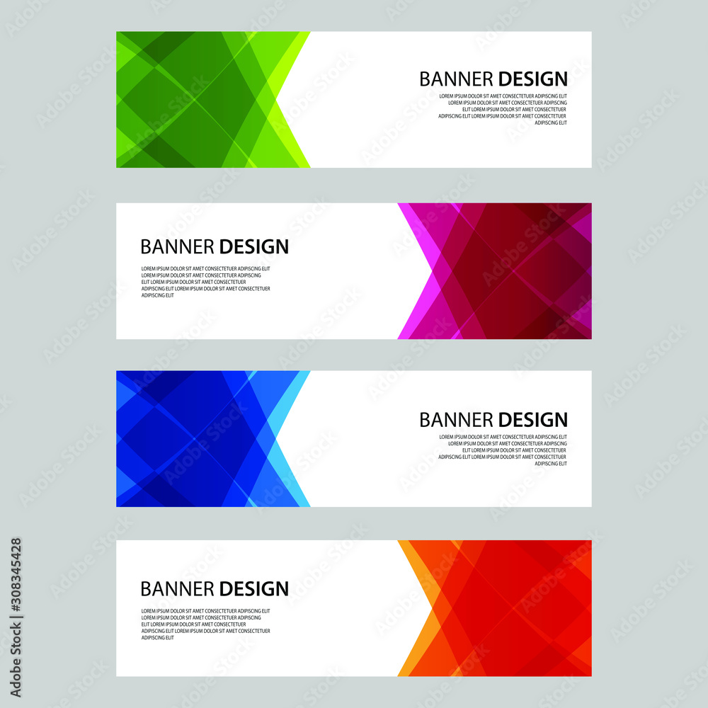 Fototapeta premium Vector Abstract design banner web template