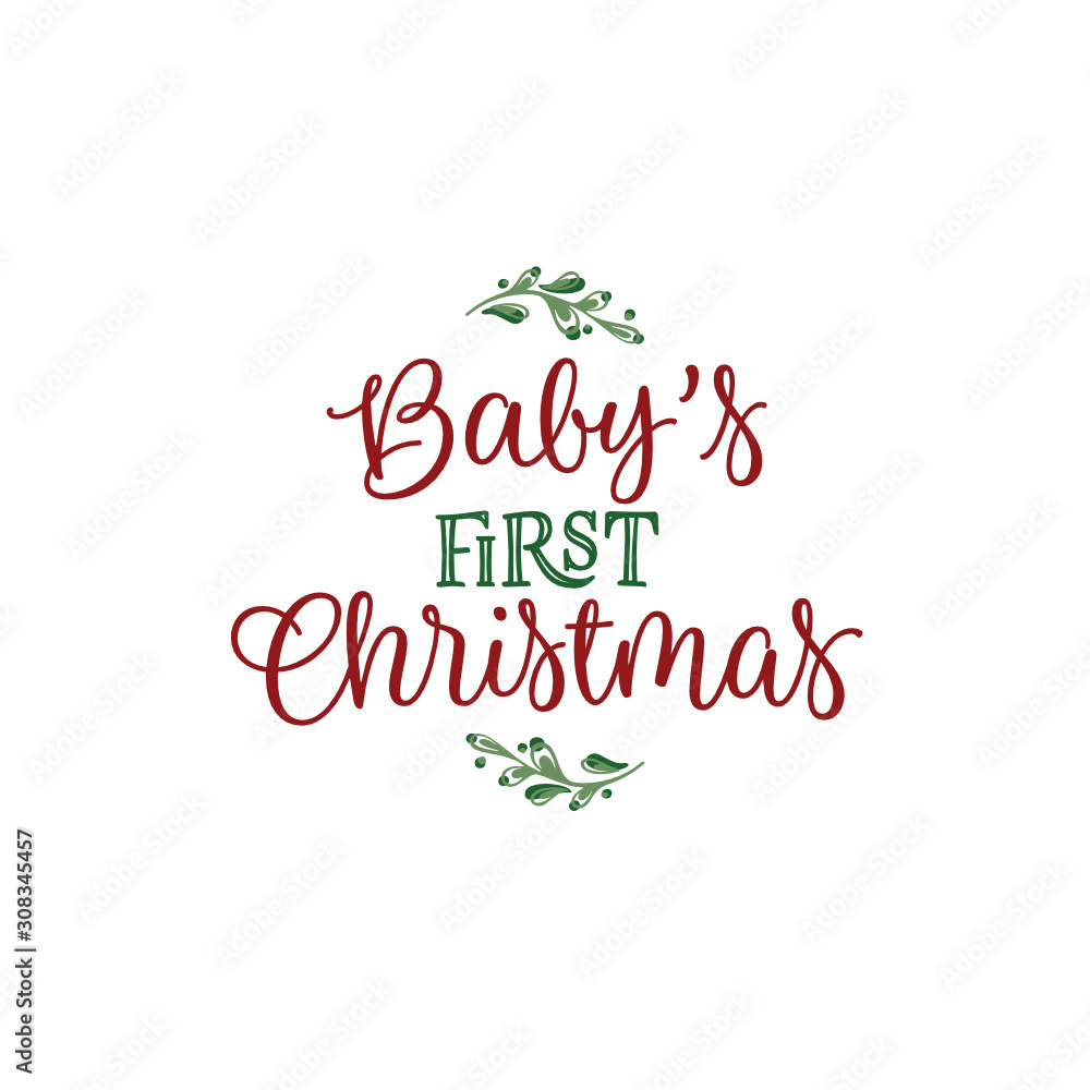 Baby's First Christmas - SVG