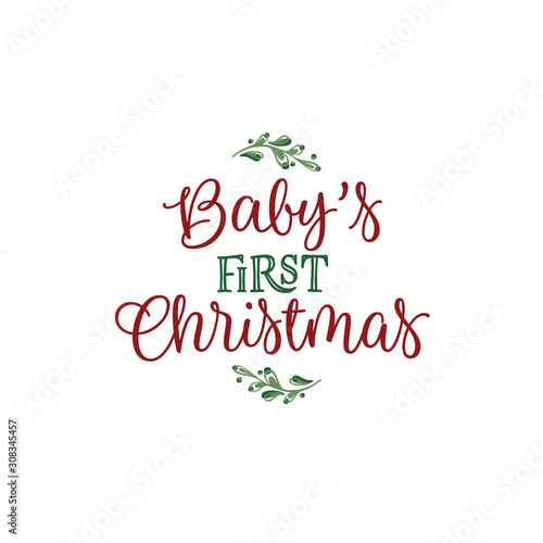 Baby's First Christmas - SVG