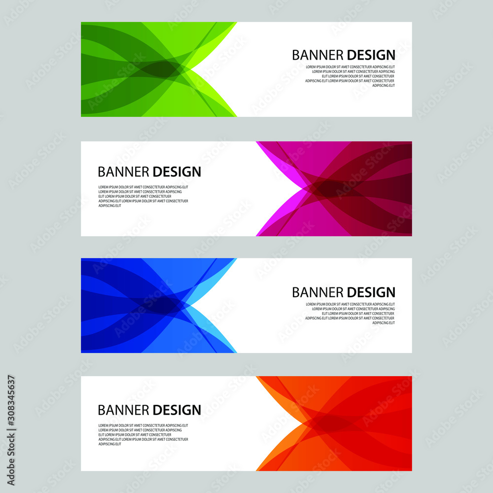 Fototapeta premium Vector Abstract design banner web template