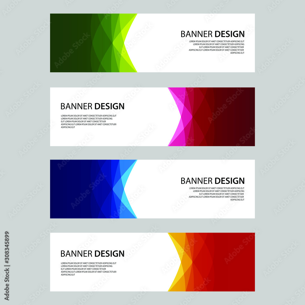 Fototapeta premium Vector Abstract design banner web template
