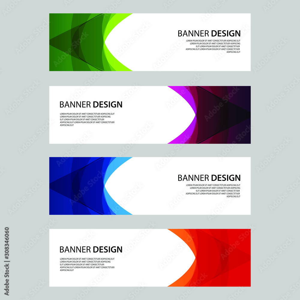 Fototapeta premium Vector Abstract design banner web template
