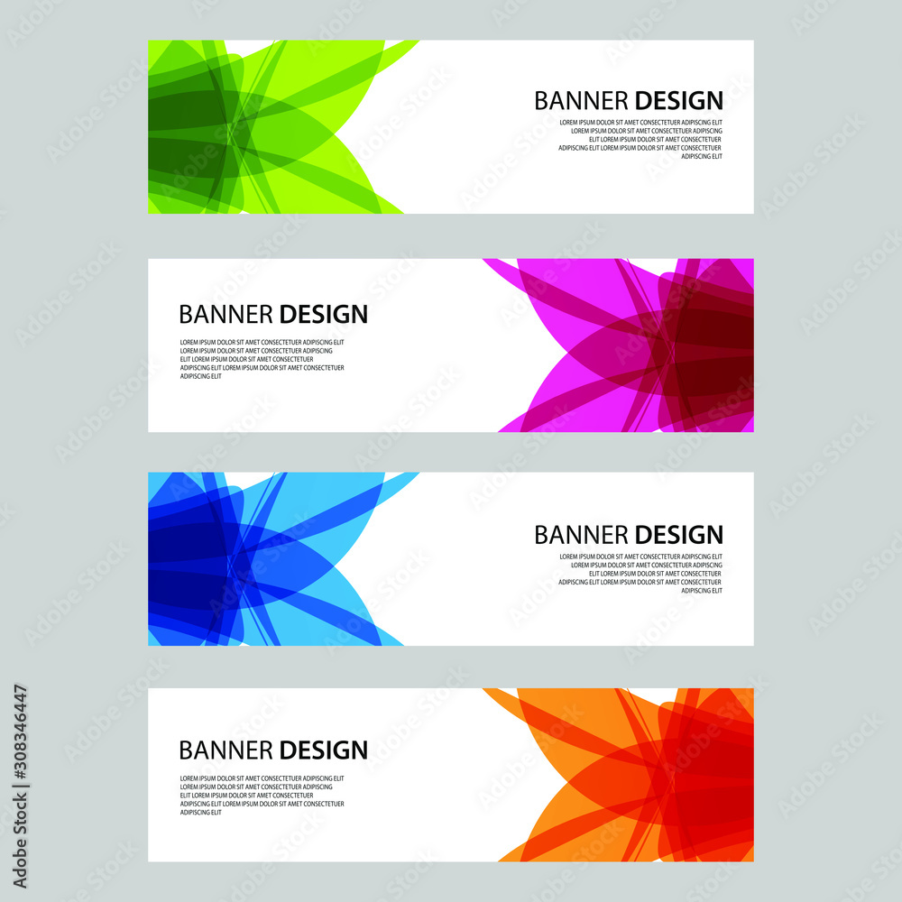 Fototapeta premium Vector Abstract design banner web template