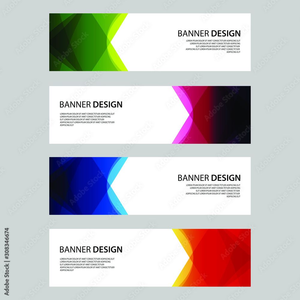 Vector Abstract design banner web template