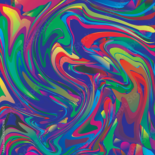 Abstract liquid paint colorful background © Grigory