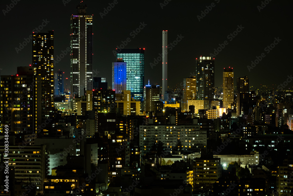 Tokyo Ikebukuro area nightview