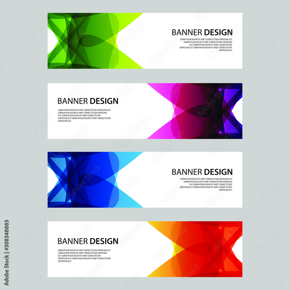 Fototapeta premium Vector Abstract design banner web template