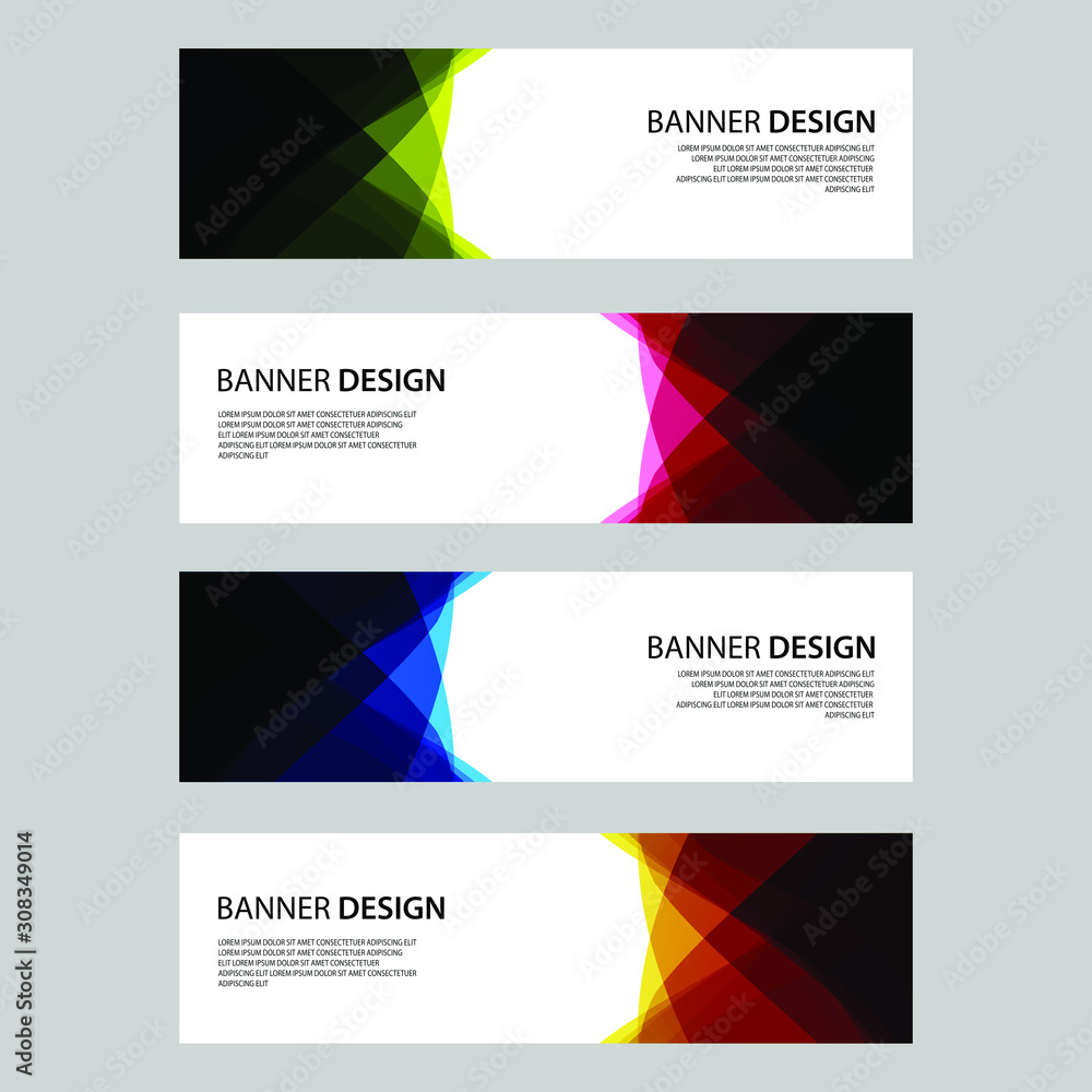 Vector Abstract design banner web template