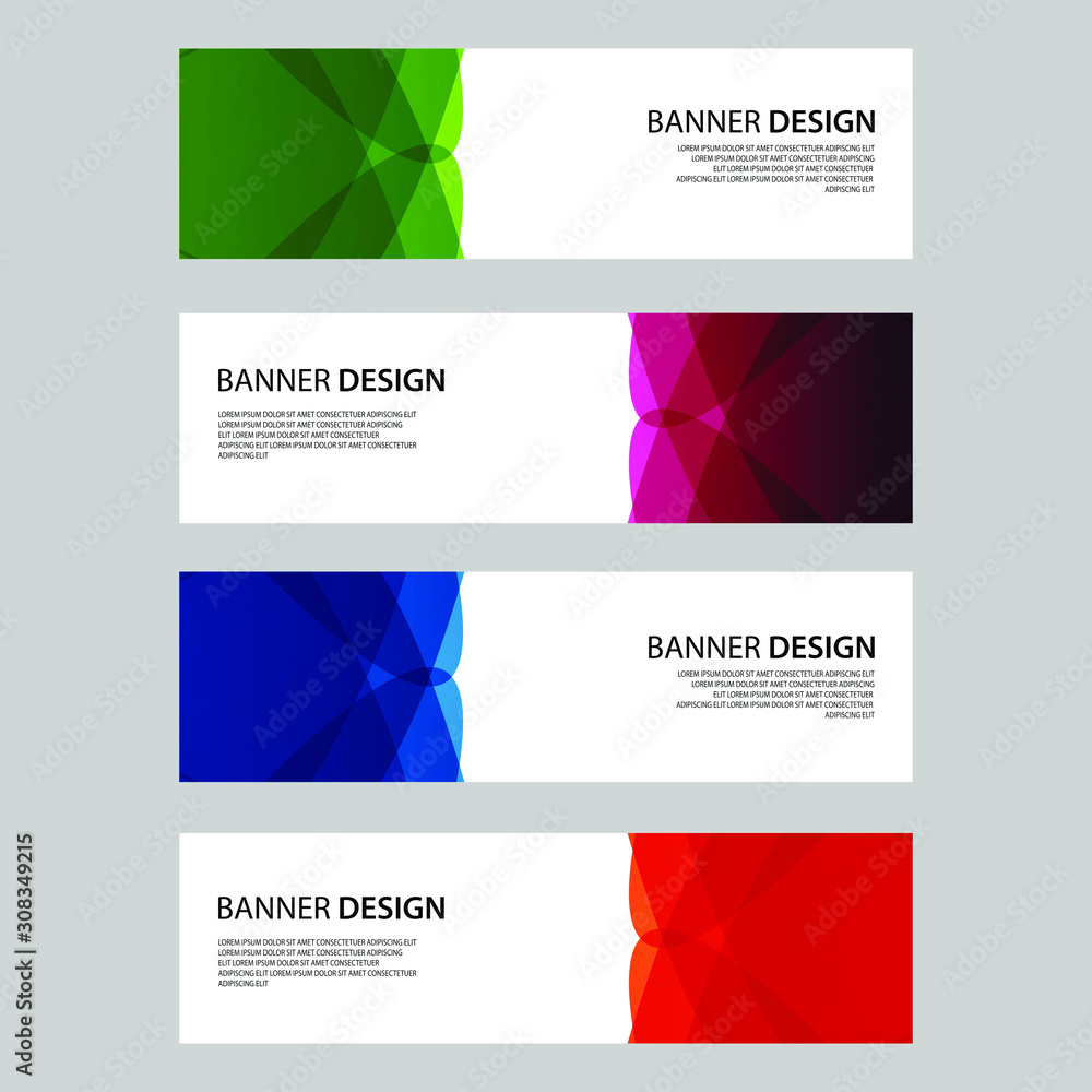 Fototapeta premium Vector Abstract design banner web template