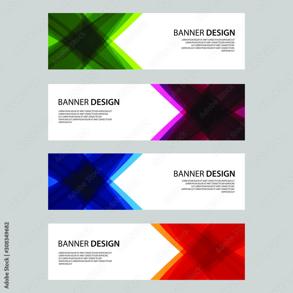 Fototapeta premium Vector Abstract design banner web template